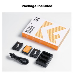 K&F Concept Osmo 360 Osmo Action 5 Pro/4/3 Battery Pack- 3 Batteries+ Tripple charger K&F Concept Osmo 360 Osmo Action 5 Pro/4/3 Battery Pack- 3 Batteries+ Tripple charger